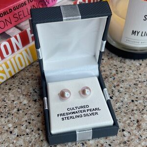 Cultured Freshwater Pearl Sterling Silver Earrings